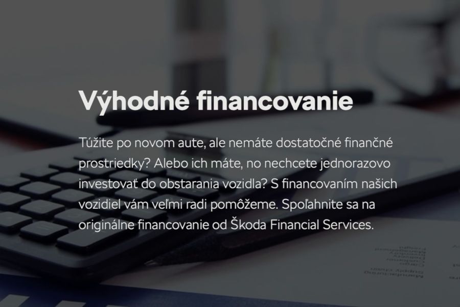 Výhodné financovanie